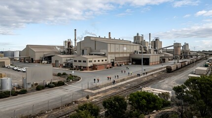 Obraz premium Industrial Facility Heavy Industry Plant