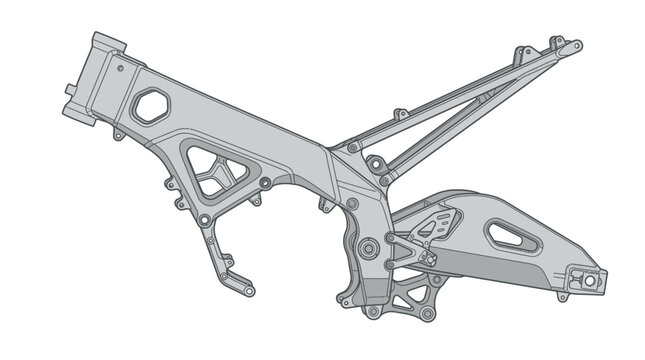 Motorcycle Frame Structure.