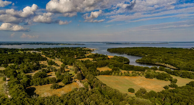 Goddard Park Overlooking Narragansett Bay Rhode Island