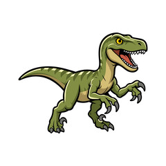 Fototapeta premium Velociraptor Dinosaur Illustration design templates simple and modern