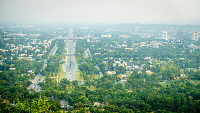 View of Islamabad from Daman e Koh viewpoint, Pakistan
