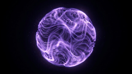 Fototapeta premium Glowing Purple Plasma Orb