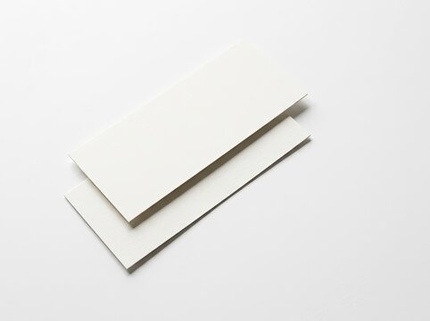 Rectangle Card Mockup, Clean Minimalist Stationery Display, Branding Design Concept