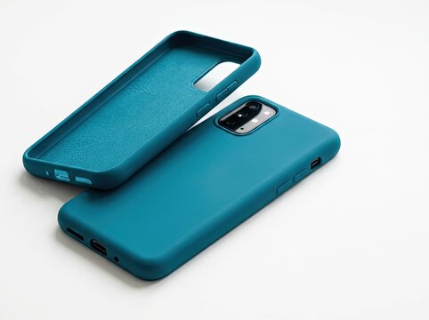 Smartphone Case Mockup, Modern Accessory Presentation with Protective Cover and Copy Space, Product Branding Concept