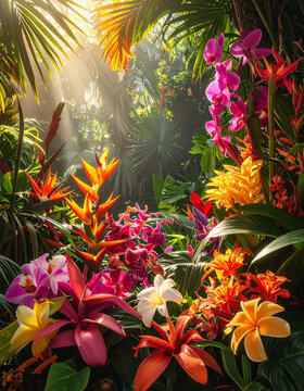 flowers and leaves