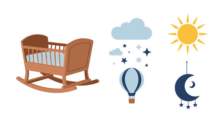 Obraz premium Baby Crib and Nursery.