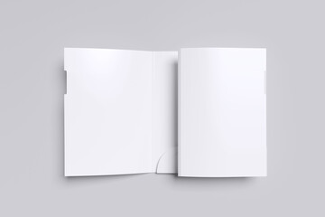 Fototapeta premium Realistic Paper Folder Blank