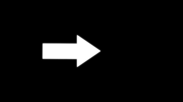 White arrow pointing up animation. Download sign . up direction arrows symbol. arrow button icon or swipe-up arrow signal animation.