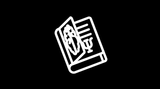 Open book with brain illustration and psychology symbol, representing knowledge and learning