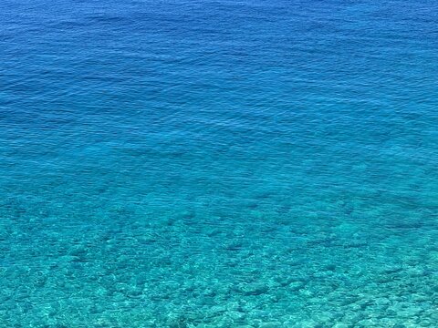Blue water ocean sea background.