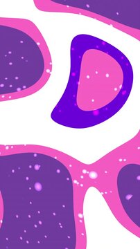 Abstract background with fluid organic shapes in vibrant purple and pink colors.