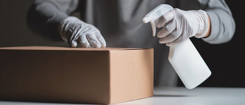 Disinfecting package for health safety.