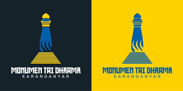 monument tri dharma logo on stairs