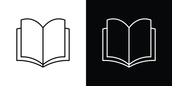Book icon design collection logo vector illustration