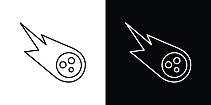 Comet icon design collection logo vector illustration