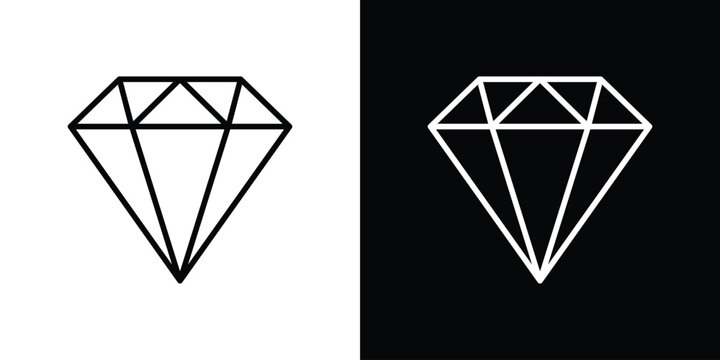 Diamond icon design collection logo vector illustration