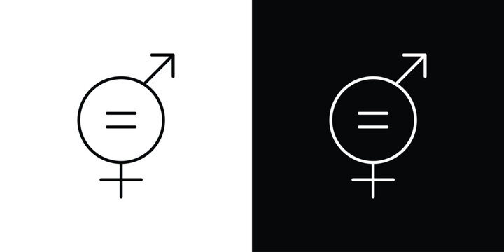 Equality icon design collection logo vector illustration