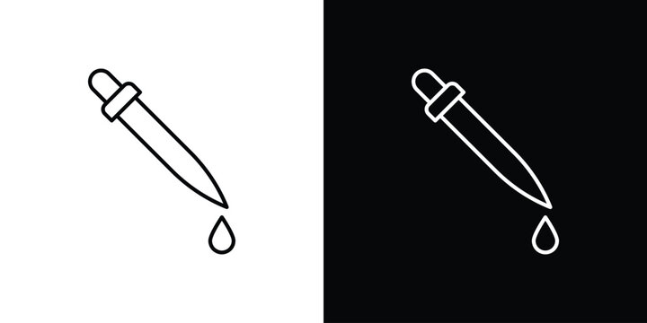 Eye dropper icon design collection logo vector illustration