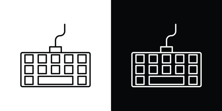 Keyboard icon design collection logo vector illustration