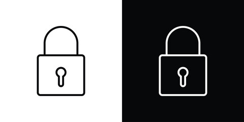 Lock icon design collection logo vector illustration © kia