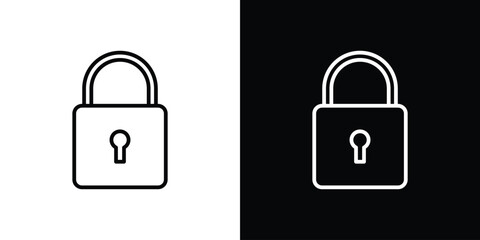 Lock icon design collection logo vector illustration © kia