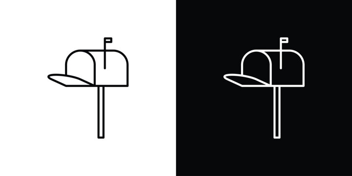 Mailbox icon design collection logo vector illustration