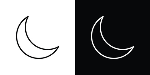 Moon icon design collection logo vector illustration © kia