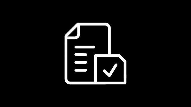 Save document icon with floppy disk symbol on black background