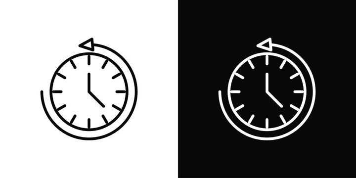 Past time icon design collection logo vector illustration
