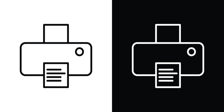 Print icon design collection logo vector illustration