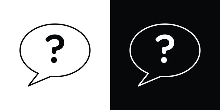 Question icon design collection logo vector illustration