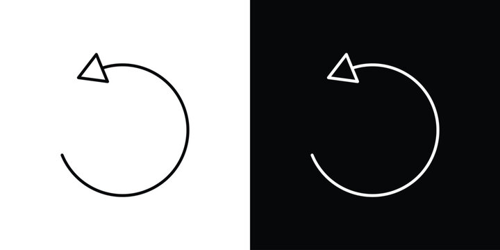 Rotate right icon design collection logo vector illustration