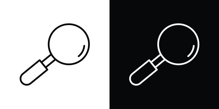 Search icon design collection logo vector illustration