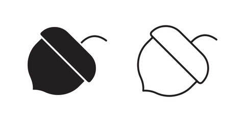 Acorn Outline Icon. © Ali