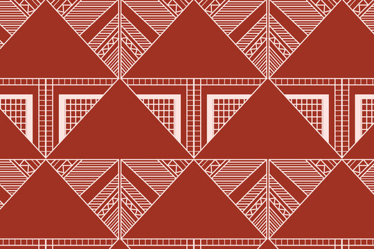 Art deco triangle chevron seamless pattern for boutique chocolate packaging