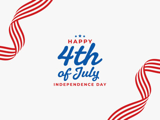 Obraz premium Happy Fourth of July Independence Day Celebration Design