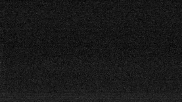 Old damaged tape static noise overlay with horizontal interference lines, black analog TV texture and VHS signal defects for retro footage