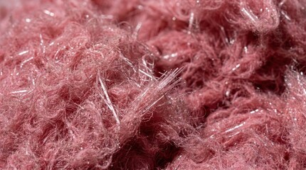 Obraz premium Pink Fiberglass Insulation Material Texture Close Up Macro Shot of Synthetic Fibrous Building Material for Thermal Energy Efficiency and Home Construction Renovation