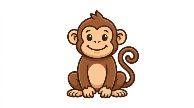 vector illustraion of a monkey