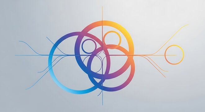 Colorful abstract swirls of digital paint strokes.
