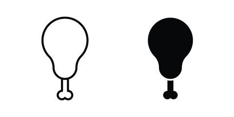 Chicken leg icon © Krupal