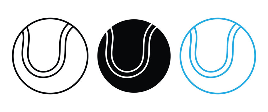 Pickleball Icon Set &ndash; Paddle Racket, Ball, Crossed Paddles, Sports Equipment, Outline & Silhouette Vector Collection