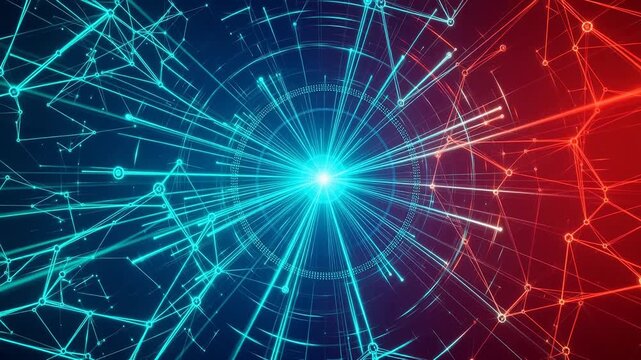 Abstract digital network pattern