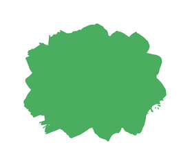 Obraz premium Vibrant green brush stroke for creative projects