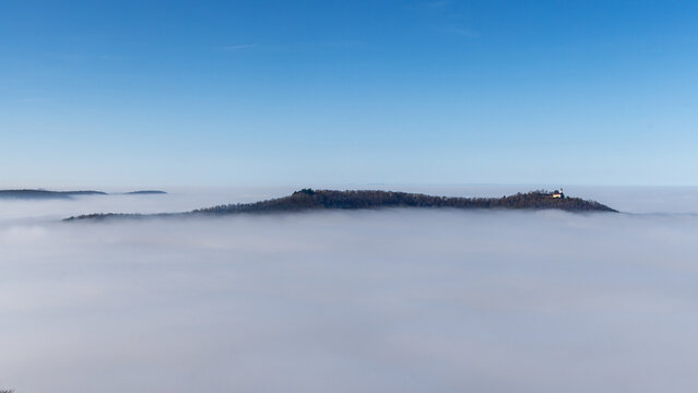 Am Breitenstein bei dichtem Nebel in den T&auml;lern