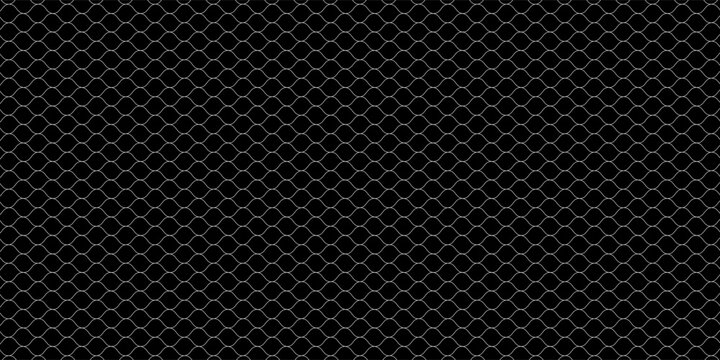 metallic Fence 3D rendered on black background eps 10