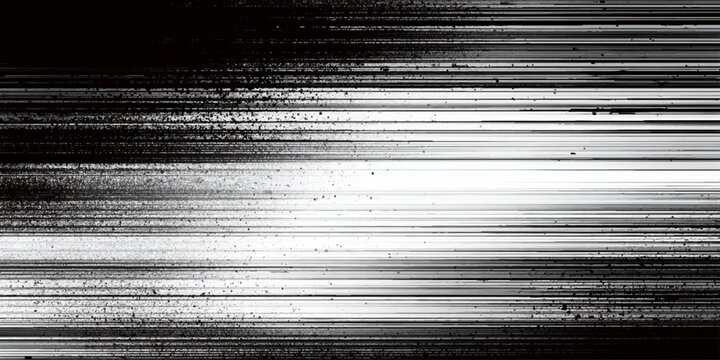 Grainy television static noise with horizontal lines and dots on screen display distorted signal
