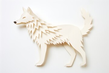 Fototapeta premium Polar fox animal mammal craft.