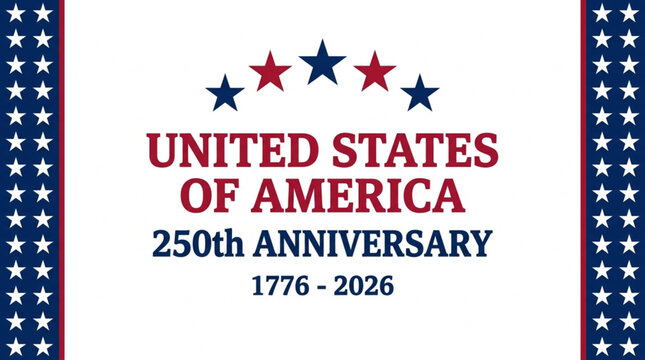 Commemorative Design Honoring the 250th Anniversary of the United States of America Founding