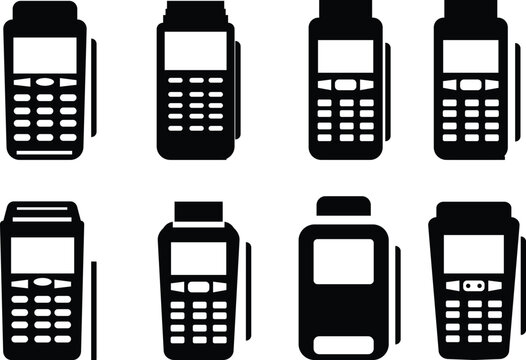 Payment terminal POS machine icon set, in various styles including sketch, outline, glyph, flat, low poly, and isometric Cash Machine vector, ATM Machine Graphics, Financial Transaction Devices,